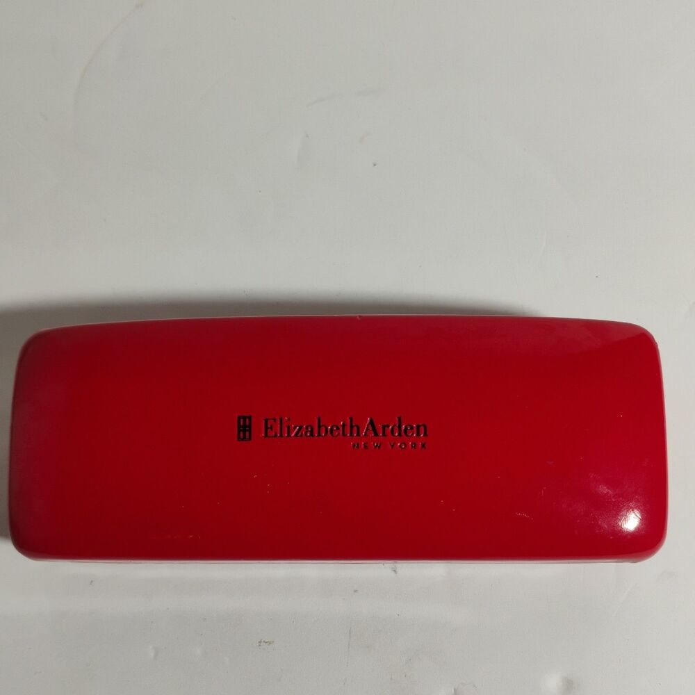 Elizabeth Arden Red Sunglass Eyeglass Hard Clam Shell Spring Loaded Case